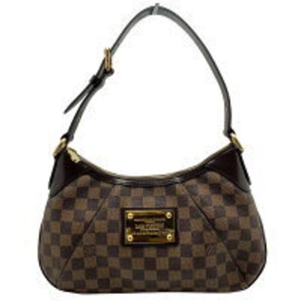 LOUIS VUITTON Thames Damier Ebene Brown Shoulder Bag Hobo Brown